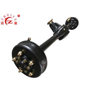 3/4 Full Floating Trailer Differential Rear Axle With Mechanical Brake For 1t