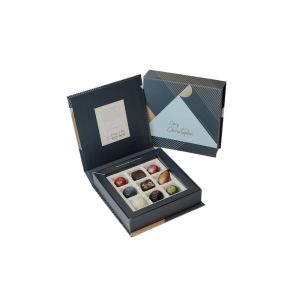 Chocolate Gift 1200g Grey Board Custom Food Packaging Boxes