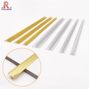 China T Shape Aluminium Transition Strip Metal Tile Boder Trim Strips For Transition on sale