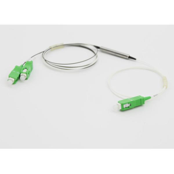 1 X 2 DWDM Device , Metal Tube 0.9MM G657A1 Fiber Multiplexer E Demultiplexer
