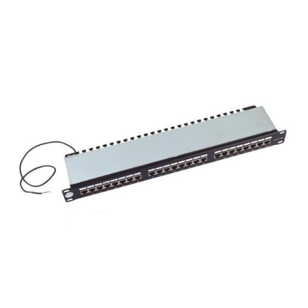 Quality Full Shielded Rack Mount Patch Panel 24 Port Cat5e 19" Krone IDC FTP / STP for sale