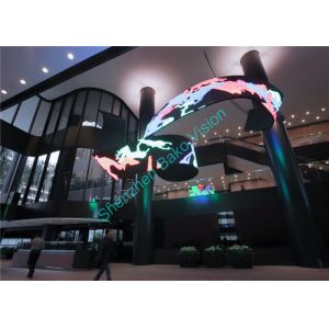 Customized Soft Rubber Module Bendable Flexible LED Display Moving Video Wall