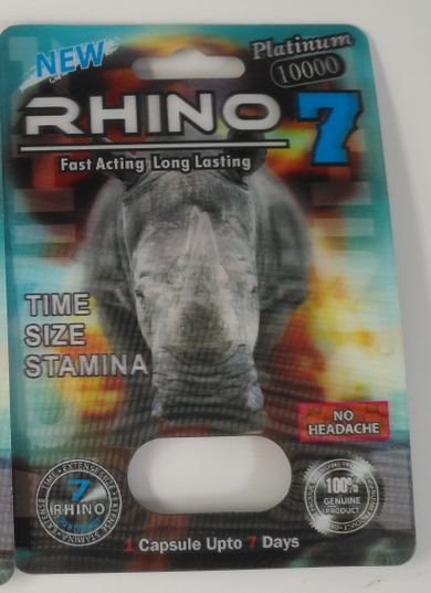 Moisture Proof 12mm Cap Rhino 96 Capsule Packaging Card
