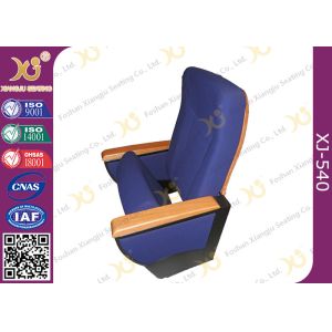 Writing Tablet In Armrest Lecture Hall Seating Chairs With AC Outlet On Single