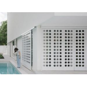 1.5mm-5.0mm Perforated Aluminium Facade Perforated Metal Sunshade Extra