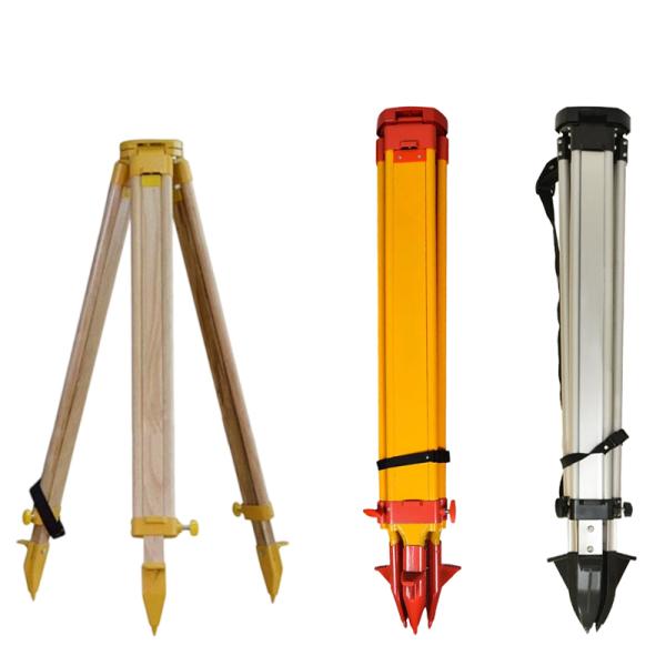 Aluminium alloy solid wood tripod for theodolite and levelling instrument