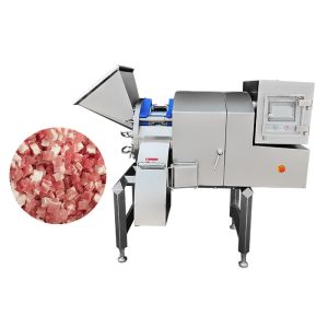 3D Frozen Meat Dicer High Speed Beef Cube Cutting Equipment
