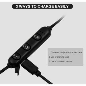 Magnetic Suction Mobile Phone Bluetooth Earphones With Mic Auto Pairing