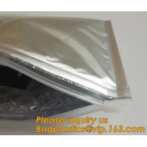 Custom Bubble Zip lockk Packaging Bag Slider Padded Bag,Anti Shock Plastic PE