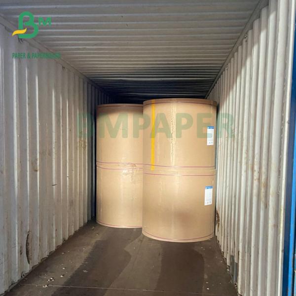 High Tensile Strength 80GSM 90GSM Semi Extensible Kraft Paper For Cement Bags 80GSM 90GSM Kraft Liner Board , Semi Extensible Kraft Paper For Cement Bags