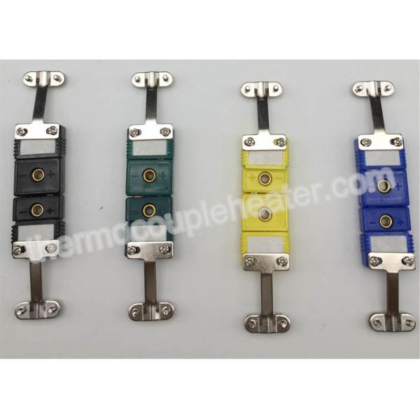 Type J / K / T / R / S Miniature Thermocouple Connector With Metal Wire Holder