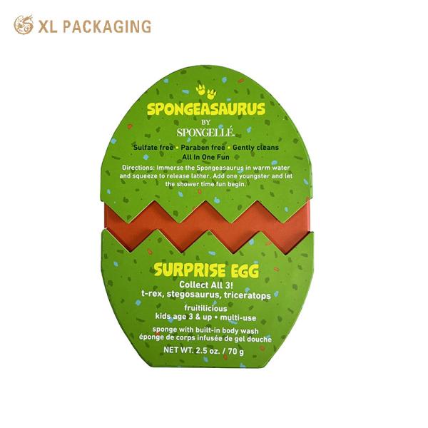 XL Packaging Custom Luxury Boxes Easter Egg Shaped Open Lid Gift Boxes Rigid Cardboard Kids Gift Packaging Paper Box