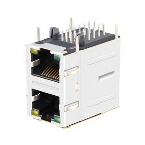 JXD9-1017NL Compatible LINK-PP 100/1000 Base-T 2x1 Port RJ45 Magnetic Connector