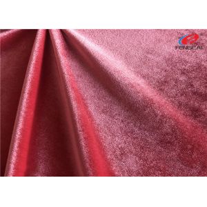 Customized Color Brushed Polyester Spandex Velvet Fabric Stretch Velour Fabric
