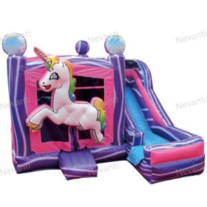 Castle Bouncy Jumping Pink Bounce House Sale Inflatable School Bus with Repair