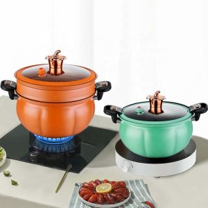 8l Large Capacity Iron Micro Pressure Cooking Pot Maifan Stone Non Stick Coating