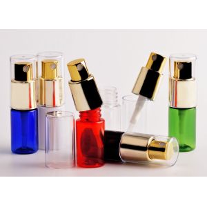 Full Cover Cosmetic Spray Bottles 10ml BPA Free Various Colors With Fine Mist
