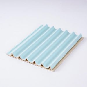 WPC Laminated Fluted Flat Wall Solid Panel Perfect for Indoor Interior