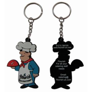 8C Waterproof PMS Flexible PVC Key Chain Embossed Cartoon Pvc Rubber Keychain