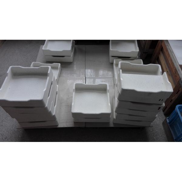 Quality Rectangular Alumina Ceramic Crucible , Customized Metal Melting Crucible for sale