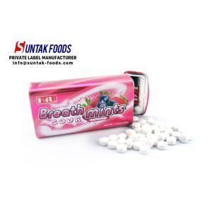Fresh Breath Healthy Sugar Free Mint Candy Berries Flavor With Private Label