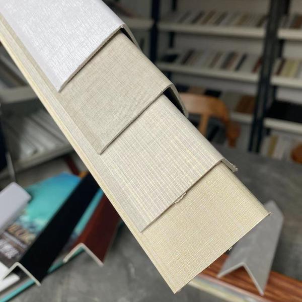 Wall Decorative Material Rectangle Fireproof SPC Skirting Board Glue Installation
