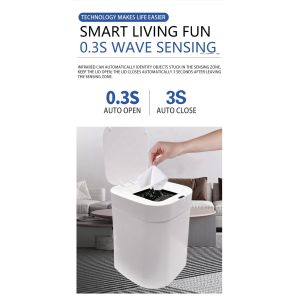 4.6 Gallon Smart Trash Can Customized Touch Free Self Packing Auto Garbage Can