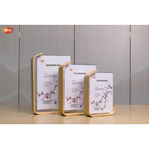 Double Sided Clear 6 Inch 7 Inch 8 Inch L Shape Acrylic Photo Picture Frame with