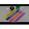 Factory made cheap price Fashional Reflective Pvc Slap Wristband with USB flash drive for sale