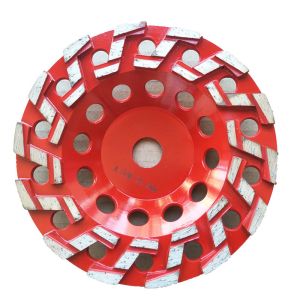 180mm 7 Inch Diamond Cup Wheels Medium Bond With Z Shape Segments