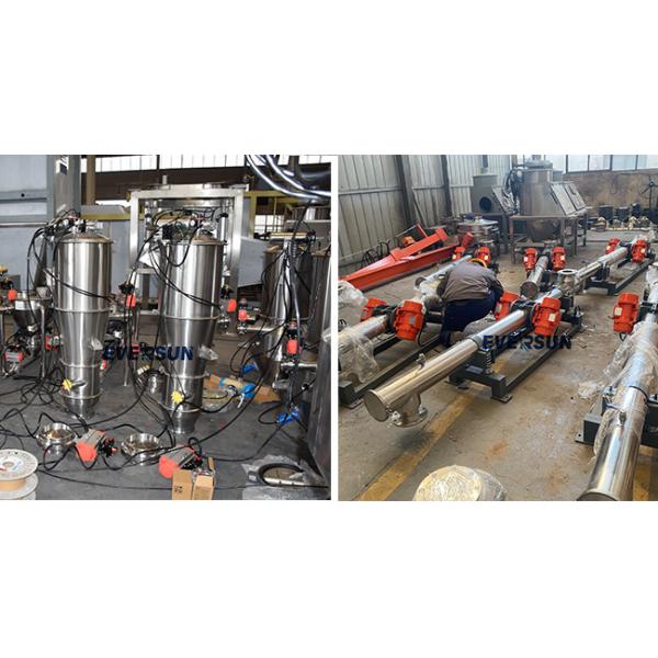 Horizontal Double Spiral Screw Conveyor Rice Husk Screw Feeder For Seed Powder