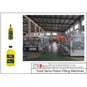 Automatic 5L Edible Cooking Oil Filling Machine PLC Control 8 Nozzles