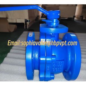 DIN3357 PN16 cast iron 2-pc ball valve