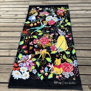 Customized Design And Size 100% Cotton Thick Beach Towels With Reactive Printing