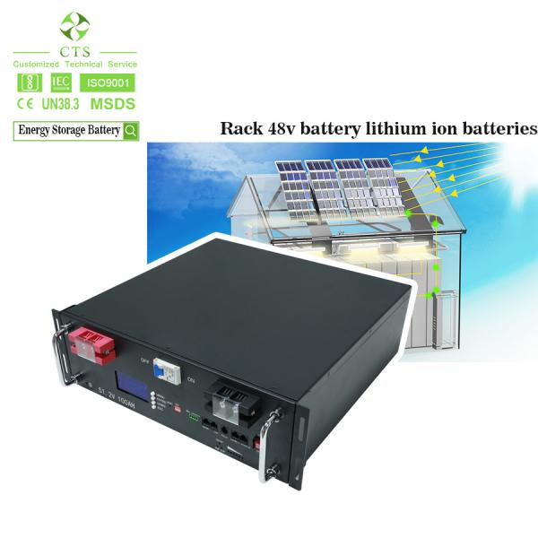 CTS Lifepo4 Battery Solar System Energy Storage Cabinet 48v 100ah Lithium