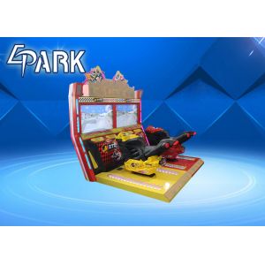 Luxury Amusement Arcade Motor Racing Game Console / Adult Car Racing Machine