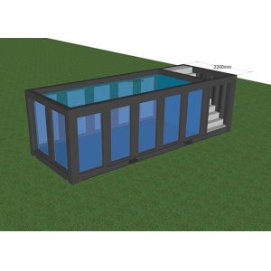 Custom New Style Luxury Portable 20ft 40ft Shipping Container Swimming Pool