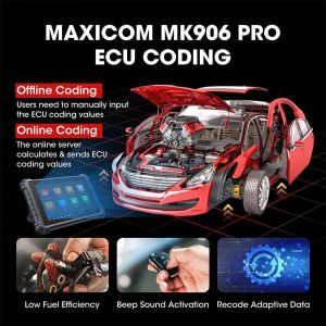 Autel MaxiCOM MK906PRO Diagnostic Tool Bluetooth Scanner Automotivo ECU Coding