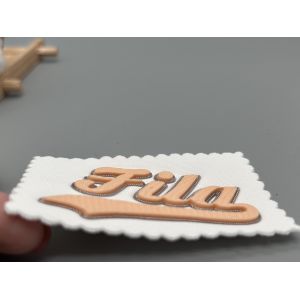 Personalized Embossed Cloth Patches Uniform Custom Shape Design