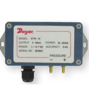 Dwyer 677B-12 Differential Pressure Transmitter 100 Bar