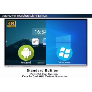 86inch 4K HD Smart Electronic Interactive Whiteboard finger touch