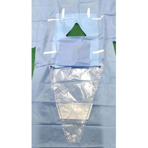 Perineum Disposable Surgical Drapes With Collection Pouch Customized Logo