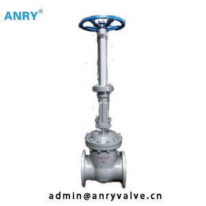 GOST Extended Stem Gate Valve Steel 20 Flanged Raised Face Gate Valve PN16 PN40