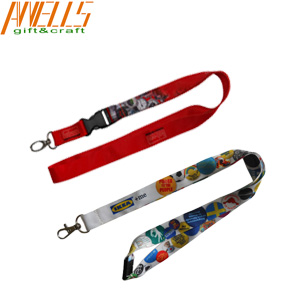 Durable Blank Polyester Lanyards Sublimation Printing One Or Both Sides