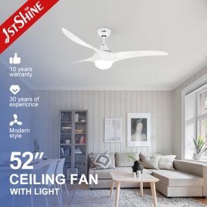 Wholesale Modern Design Style Energy-Saving Remote Control LED Ceiling Fan with Metal Lamp Body from china suppliers