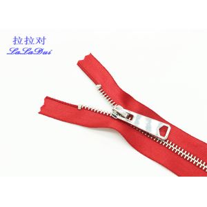 Buy cheap Silver Ykk Teeth Big Teeth Zipper Soft Polyester Tape For Decorated Denim Jacket from wholesalers