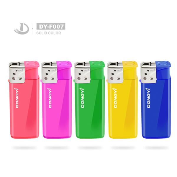 Plastic Short Windproof Lighter with Torch and Plastic from Dongyi EU Standard