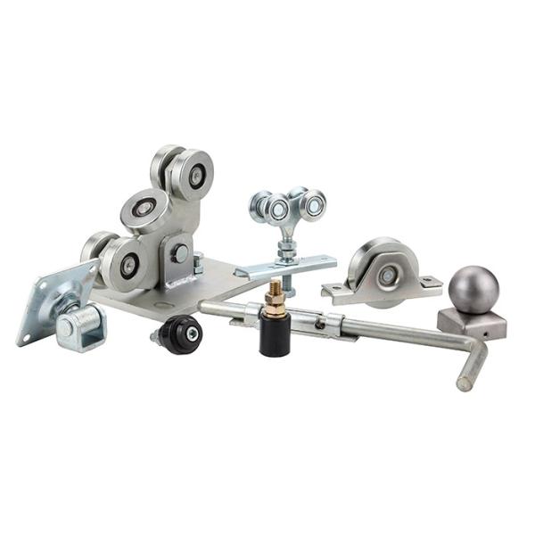 Zinc Silver Automatic Cantilever Sliding Door Roller Carriage With 8 Wheels 113mm