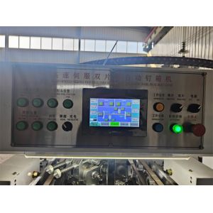 6kw Semi-automatic Double Jointed Stitching Machine for Carton Box Cardboard