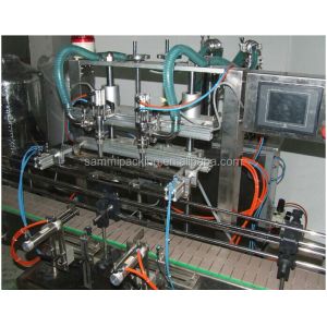 Fully Automatic Bottle Liquid Filling Line With Capping And Labeling